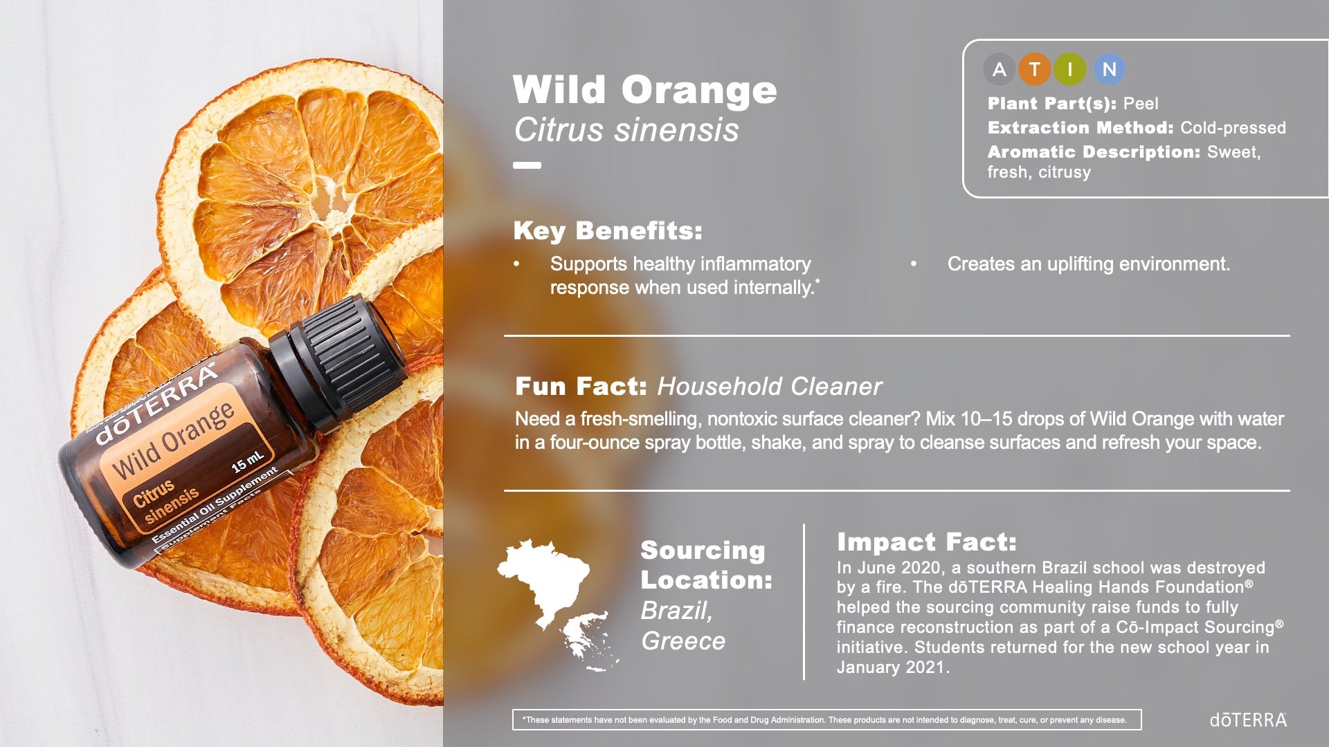 doTERRA Wild Orange (Divoký pomaranč) esenciálny olej 15 ml